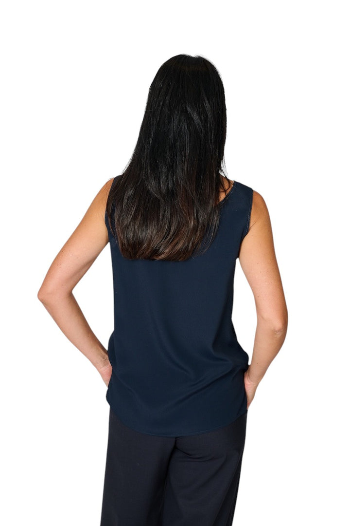 Panicale Cashmere topje dames blauw D391115CA-39D31B 059