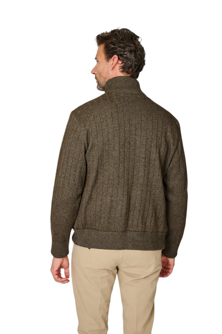 Paul & Shark leren vest heren bruin 15311211 323