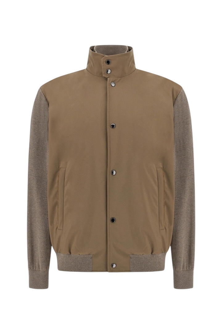 Paul & Shark parka heren licht bruin Hybrid katoen en zijde Typhoon® Platinum 26411728 111