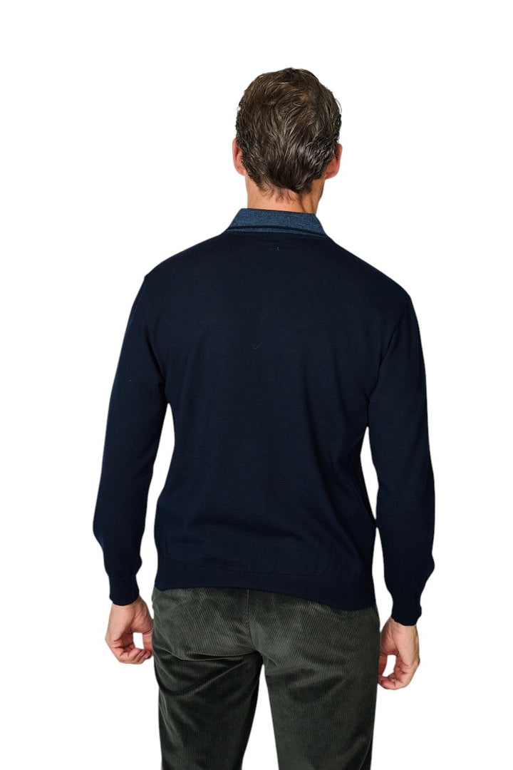 Paul & Shark polo shirt lange mouwen heren marine 16311109 050