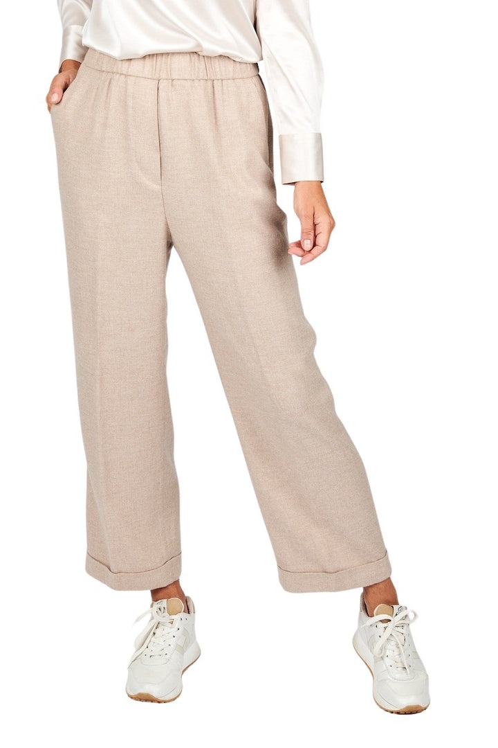 Peserico broek dames beige