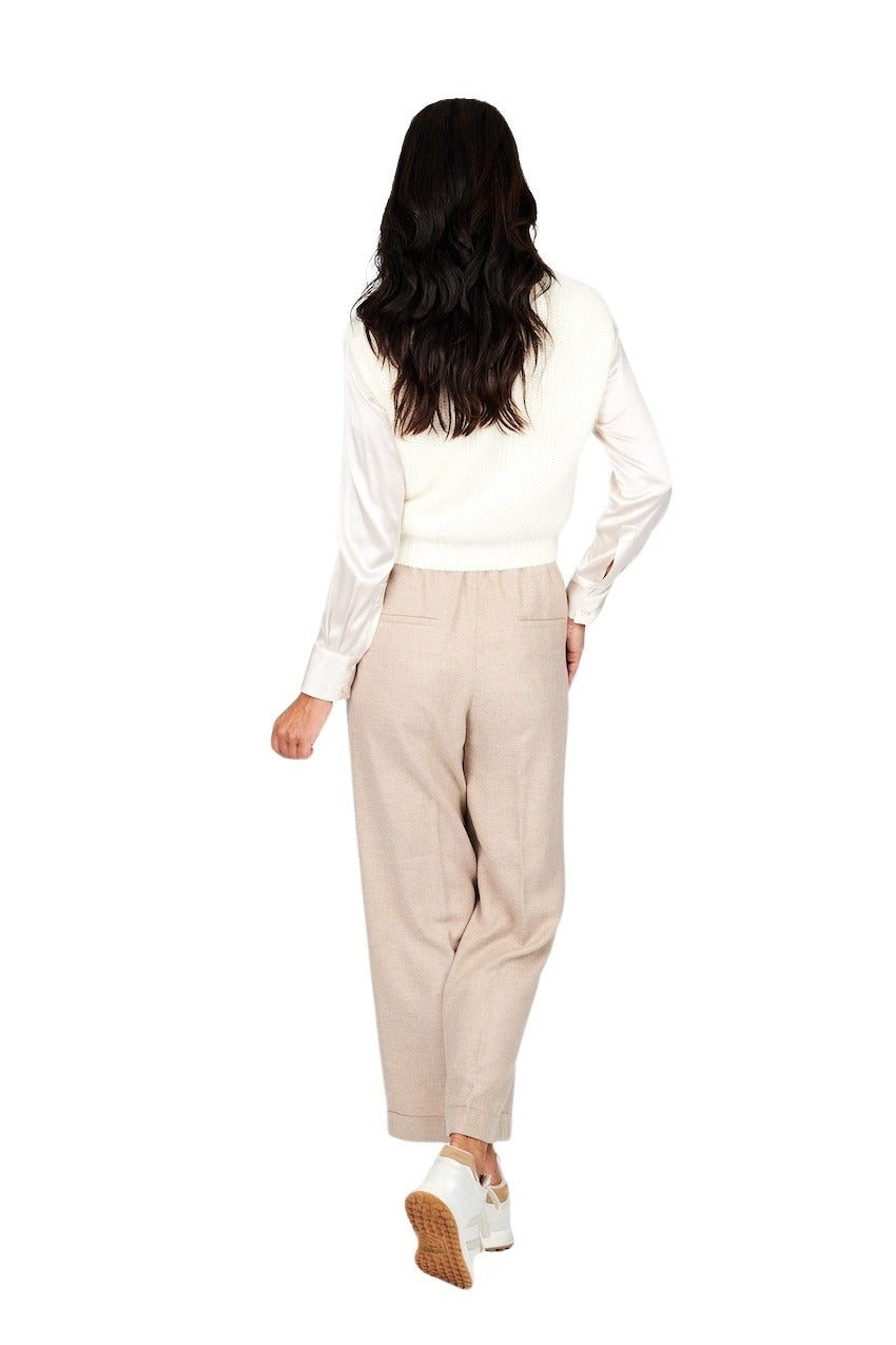 Peserico broek dames beige