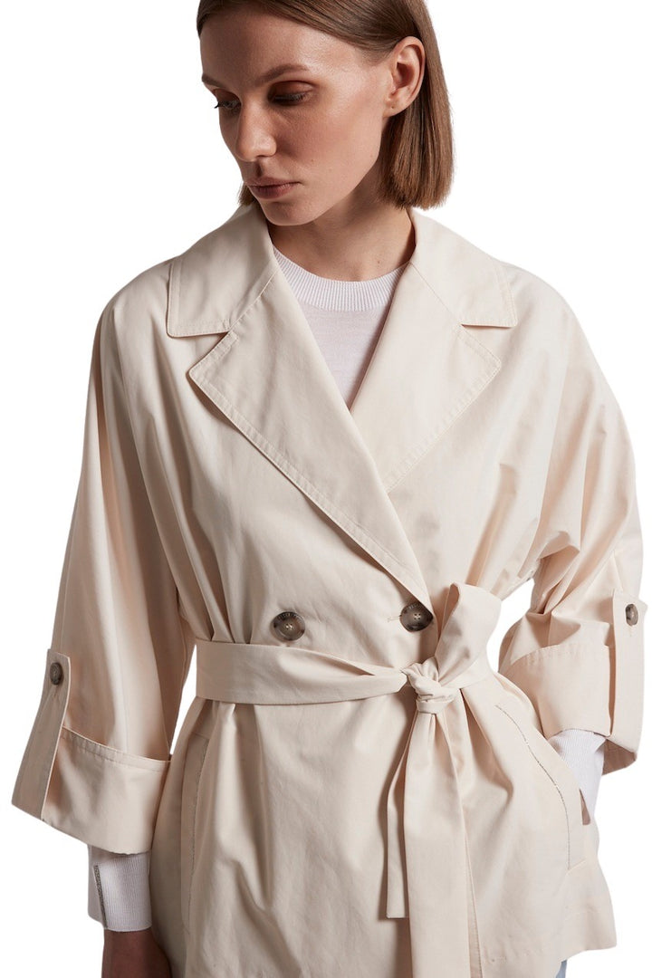 Peserico mantel jas dames ecru S25064A 07306 042