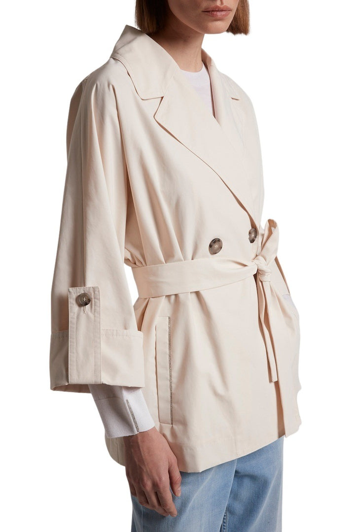 Peserico mantel jas dames ecru S25064A 07306 042