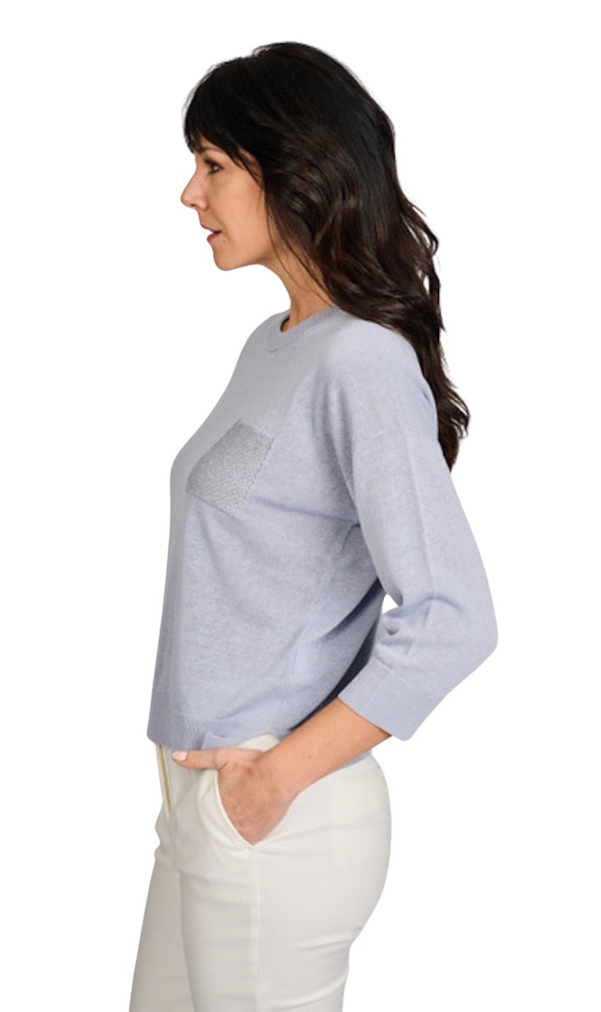 Peserico pull trui dames ciel S99757F12 A9056 A85