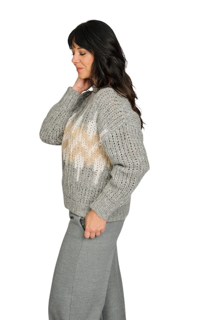 Peserico pull trui dames grijs S99408F03 9249C 71C