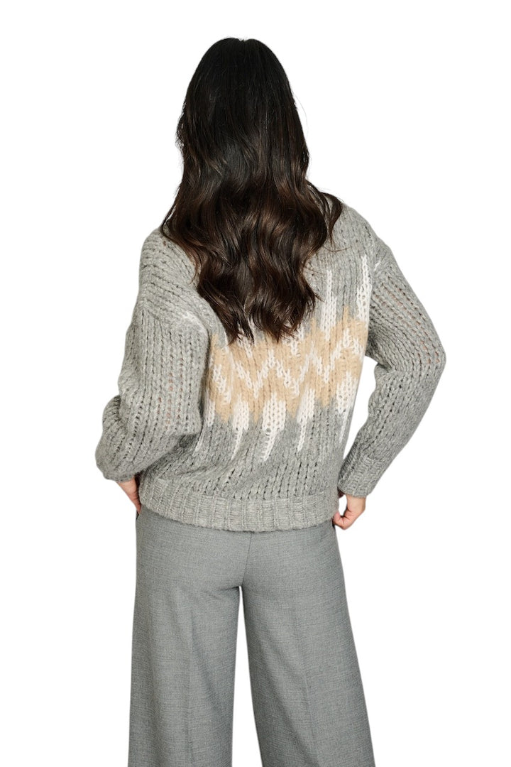 Peserico pull trui dames grijs S99408F03 9249C 71C