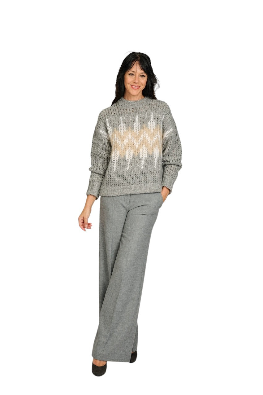 Peserico pull trui dames grijs S99408F03 9249C 71C