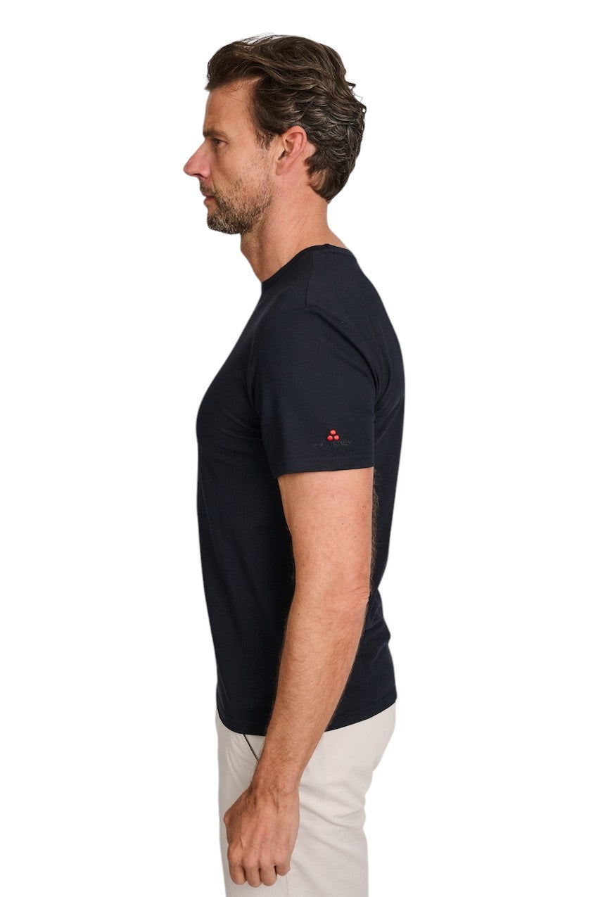 Peuterey t-shirt korte mouwen heren donker blauw PEU5470 99012182 215