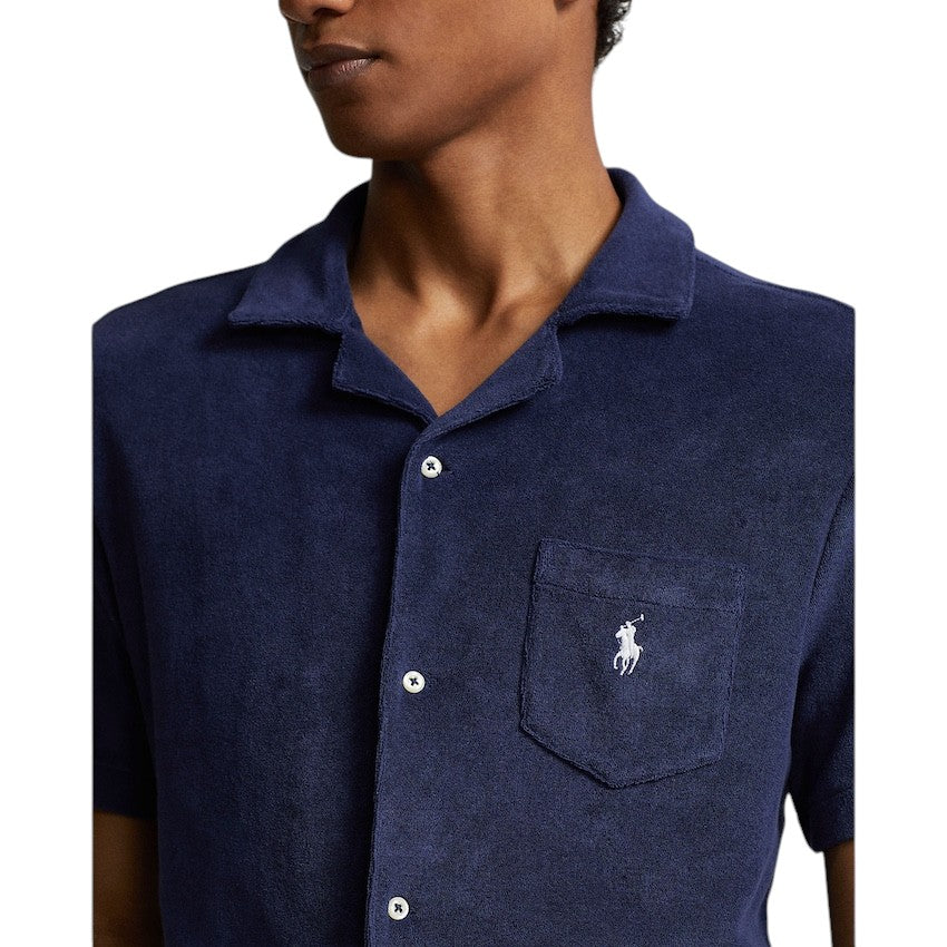 Polo Ralph Lauren Men hemd korte mouwen heren marine Custom fit 710899170001