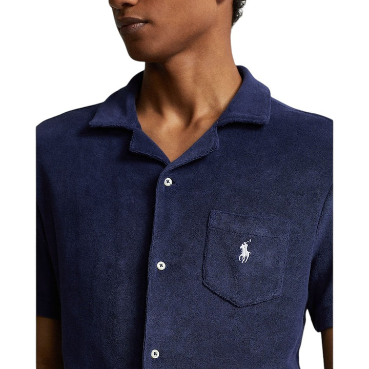 Polo Ralph Lauren Men hemd korte mouwen heren marine Custom fit 710899170001