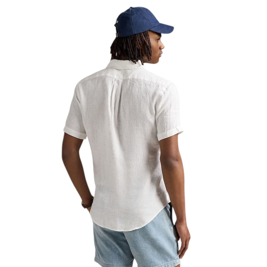 Polo Ralph Lauren Men hemd korte mouwen heren wit Custom fit 710968912008