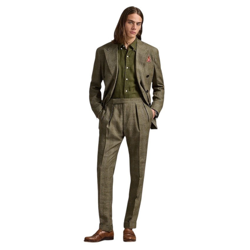 Polo Ralph Lauren Men hemd lange mouwen heren olijf custom fit 710966294004