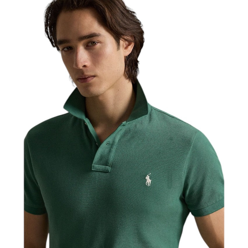 Polo Ralph Lauren Men polo shirt heren groen Custom slim fit 710680784427