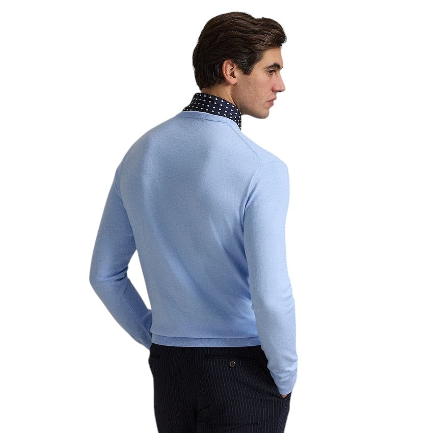 Polo Ralph Lauren Men pull sweater round neck men's light blue
