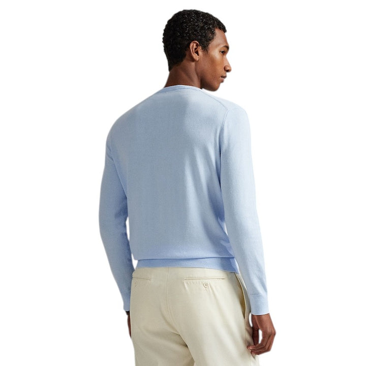 Polo Ralph Lauren Men pull trui ronde hals heren licht blauw custom slim fit 710890558507