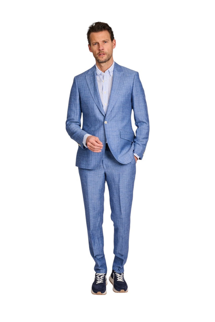 Camicia Profuomo maniche lunghe uomo blu slim fit