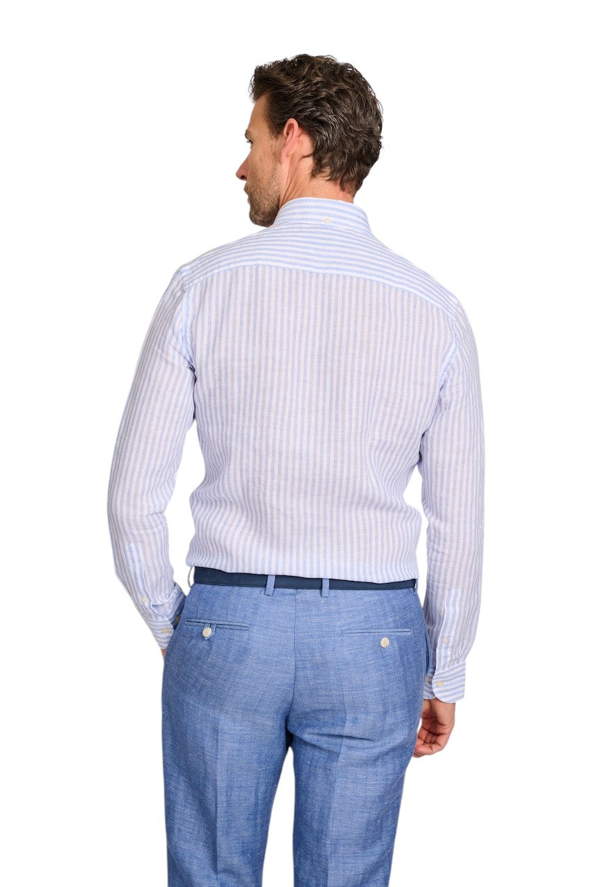 Camicia Profuomo maniche lunghe uomo blu slim fit