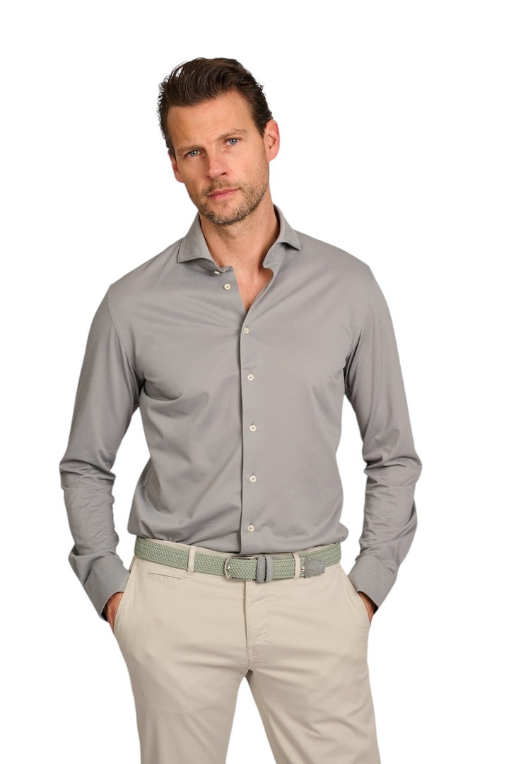 Camicia Profuomo maniche lunghe verde uomo slim fit