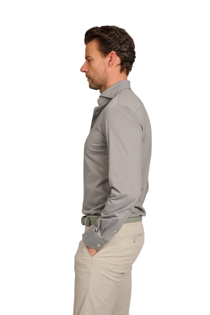Camicia Profuomo maniche lunghe verde uomo slim fit
