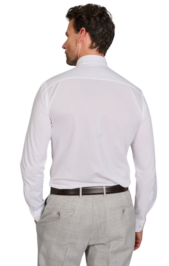 Profuomo hemd lange mouwen heren wit Slim fit