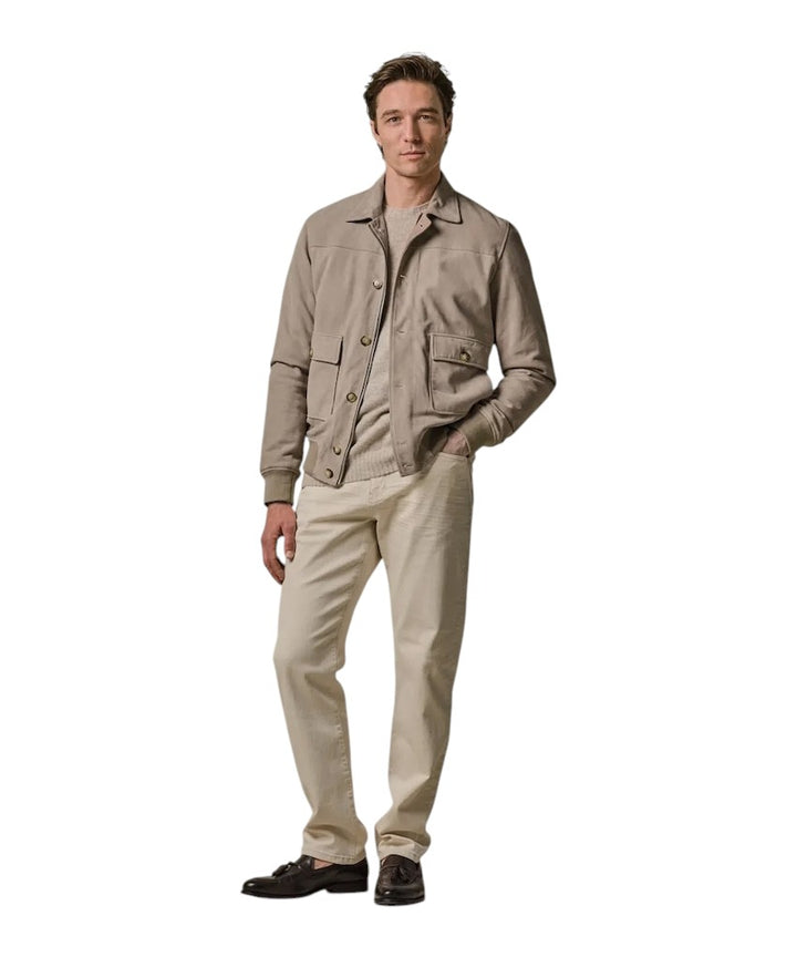Profuomo leren mantel jas heren beige PPWU30015A F