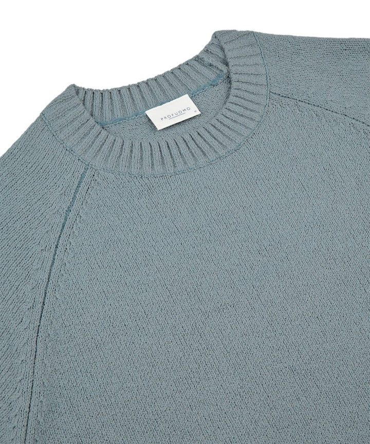 Profuomo pull trui ronde hals heren blauw PPJX10016D