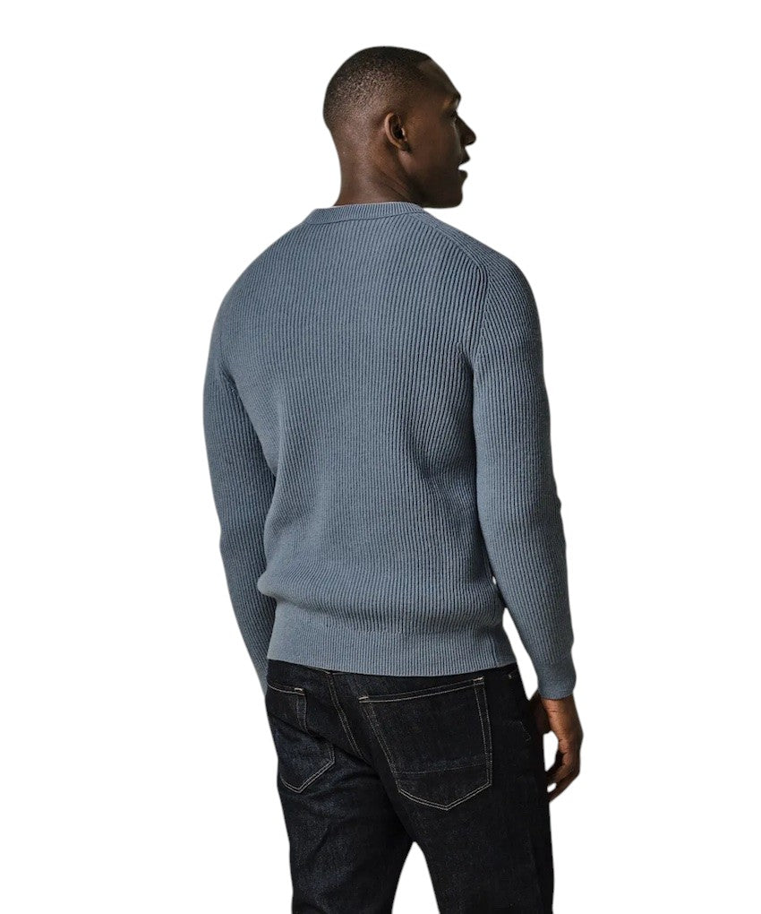 Profuomo pull trui ronde hals heren blauw PPWJ30024E M