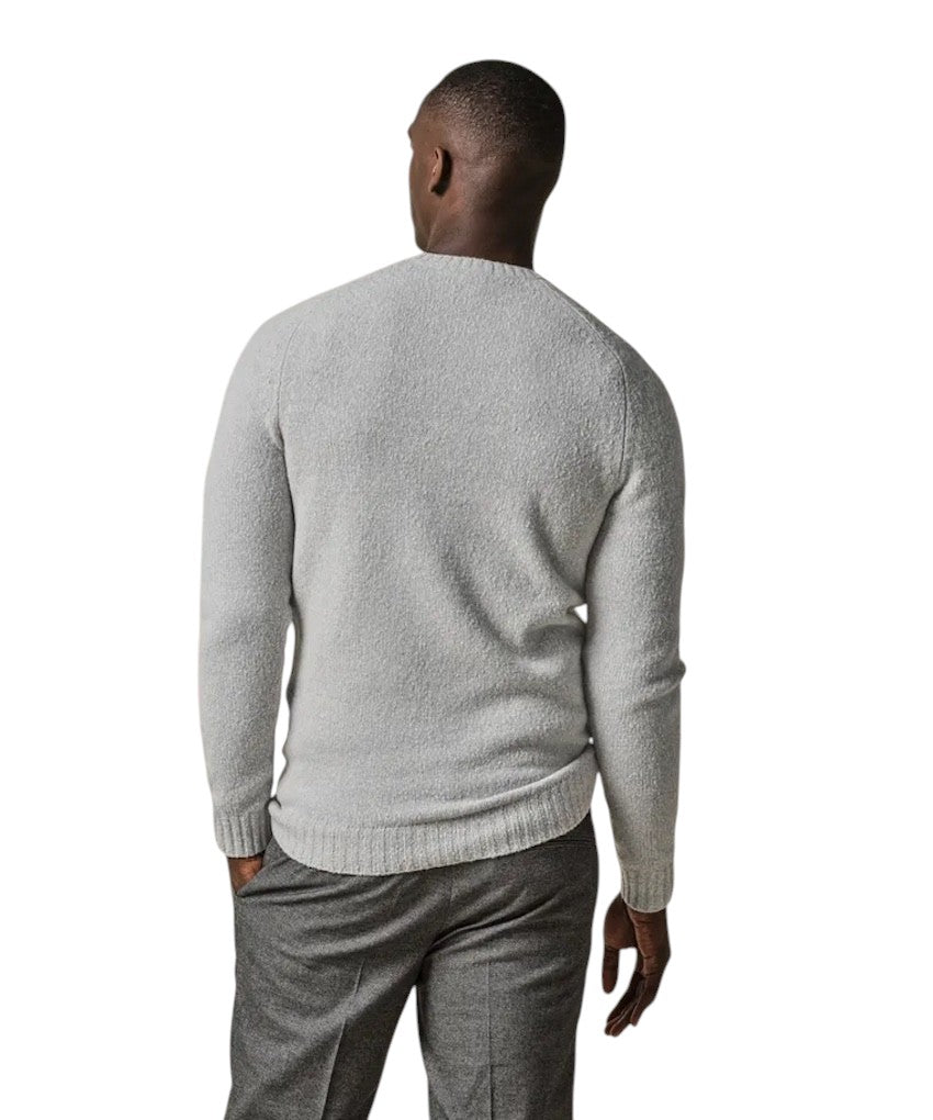 Profuomo pull trui ronde hals heren licht grijs PPWJ30037C C1