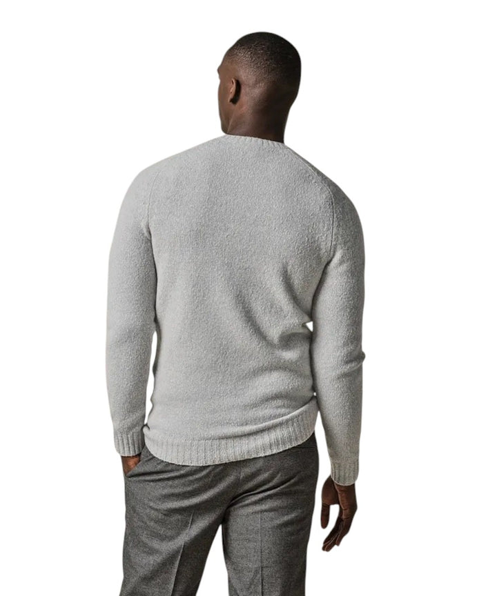 Profuomo pull trui ronde hals heren licht grijs PPWJ30037C C1