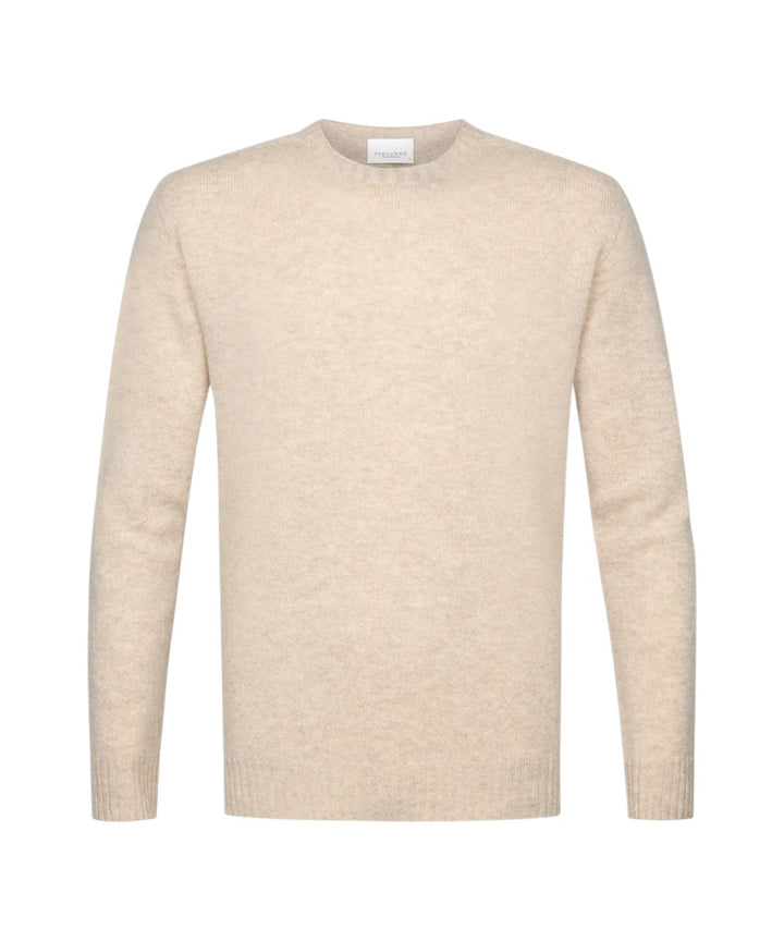Profuomo pull trui ronde hals heren zand PPWJ30044C F5