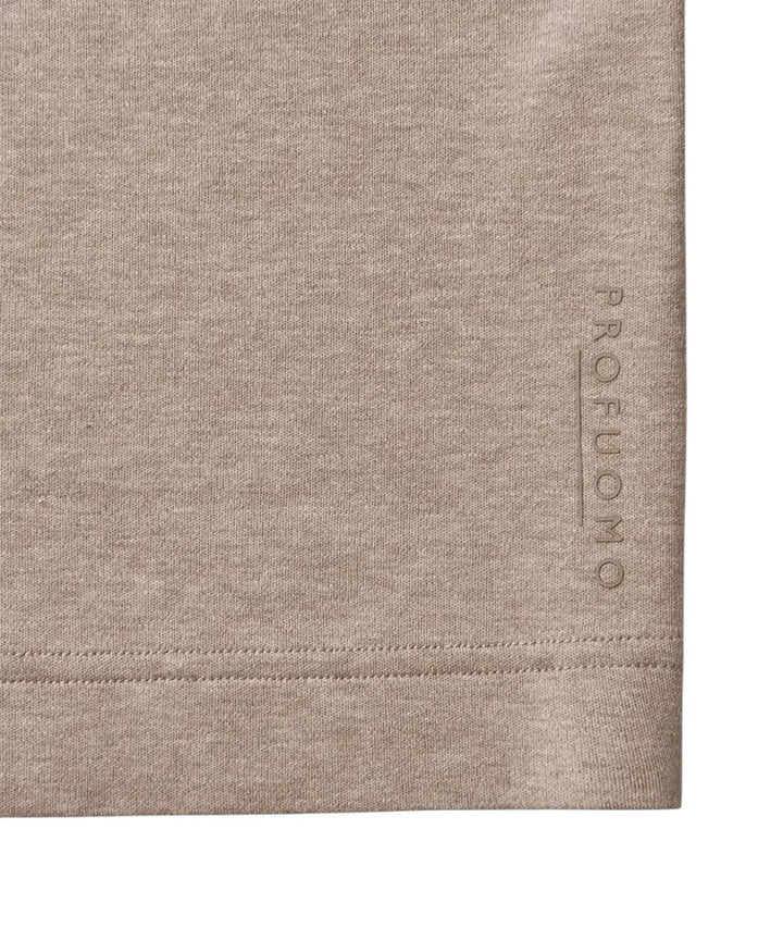 Profuomo t-shirt korte mouwen heren bruin PPWT10003F
