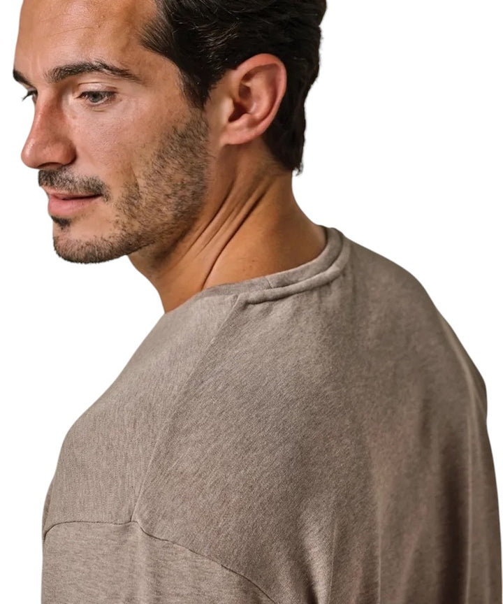 Profuomo t-shirt korte mouwen heren bruin PPWT10003F