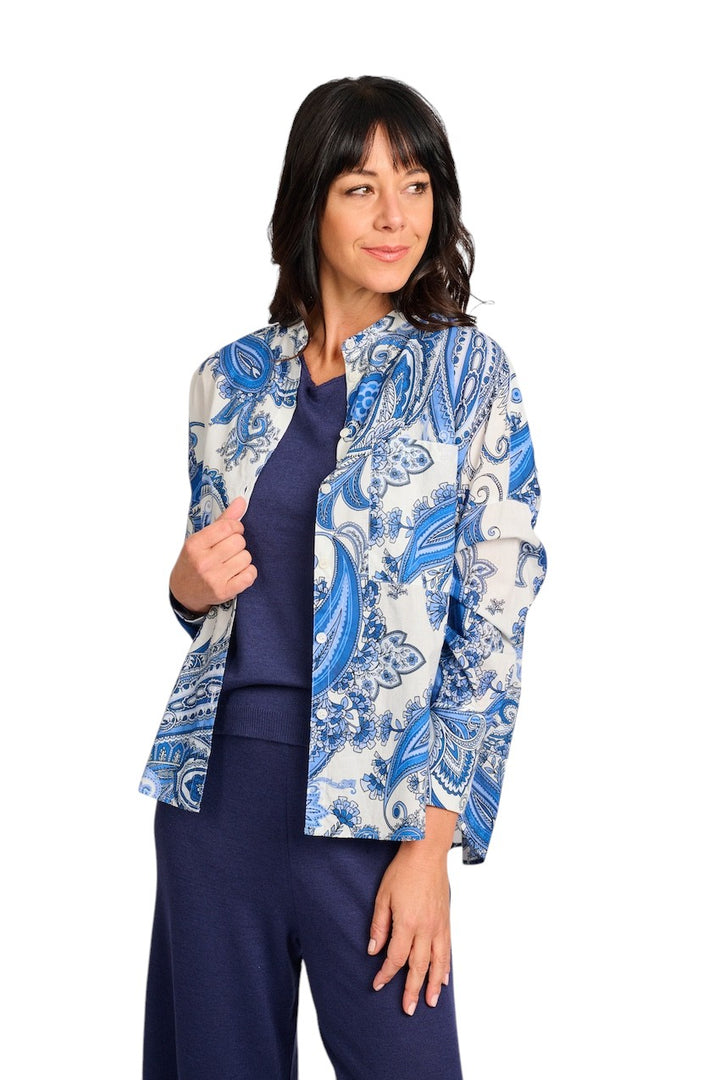 Robert Friedman blouse dames blauw Leal I416LEAL11