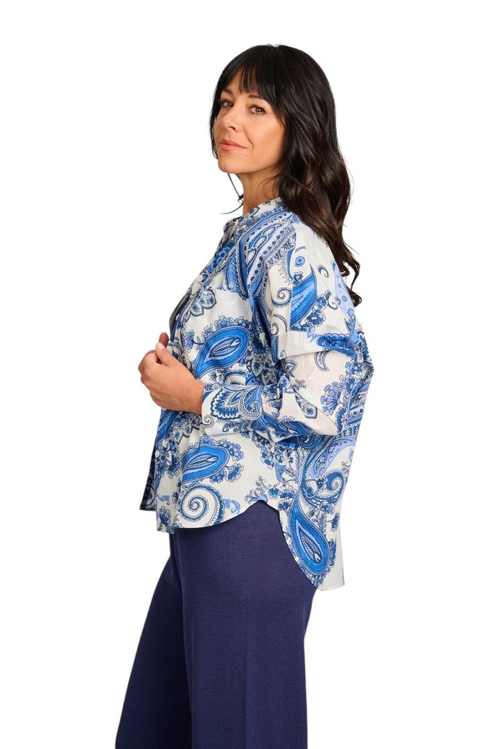 Robert Friedman blouse dames blauw Leal I416LEAL11
