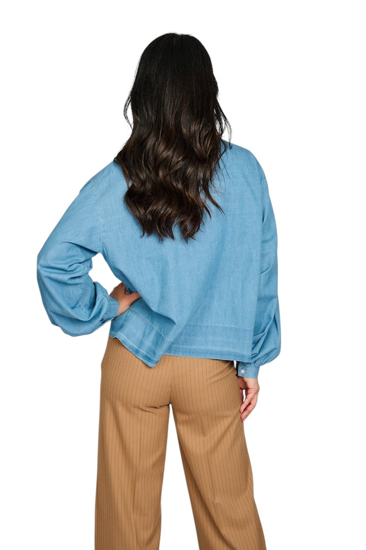 Scapa Flow blouse dames denim Almond CUDNA 021