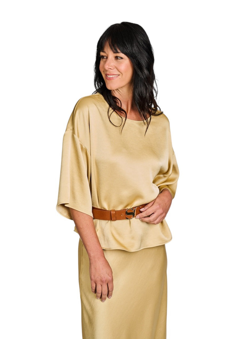 Scapa Flow blusa señoras oro Billie