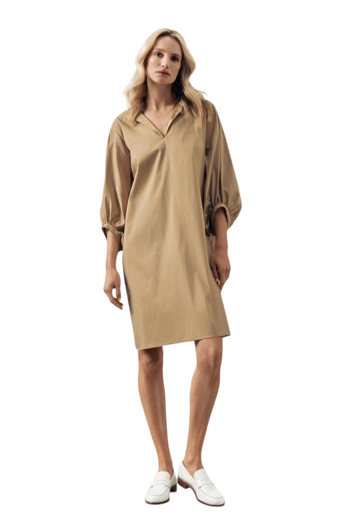 Scapa Flow Kjole damer mørk beige Ewing
