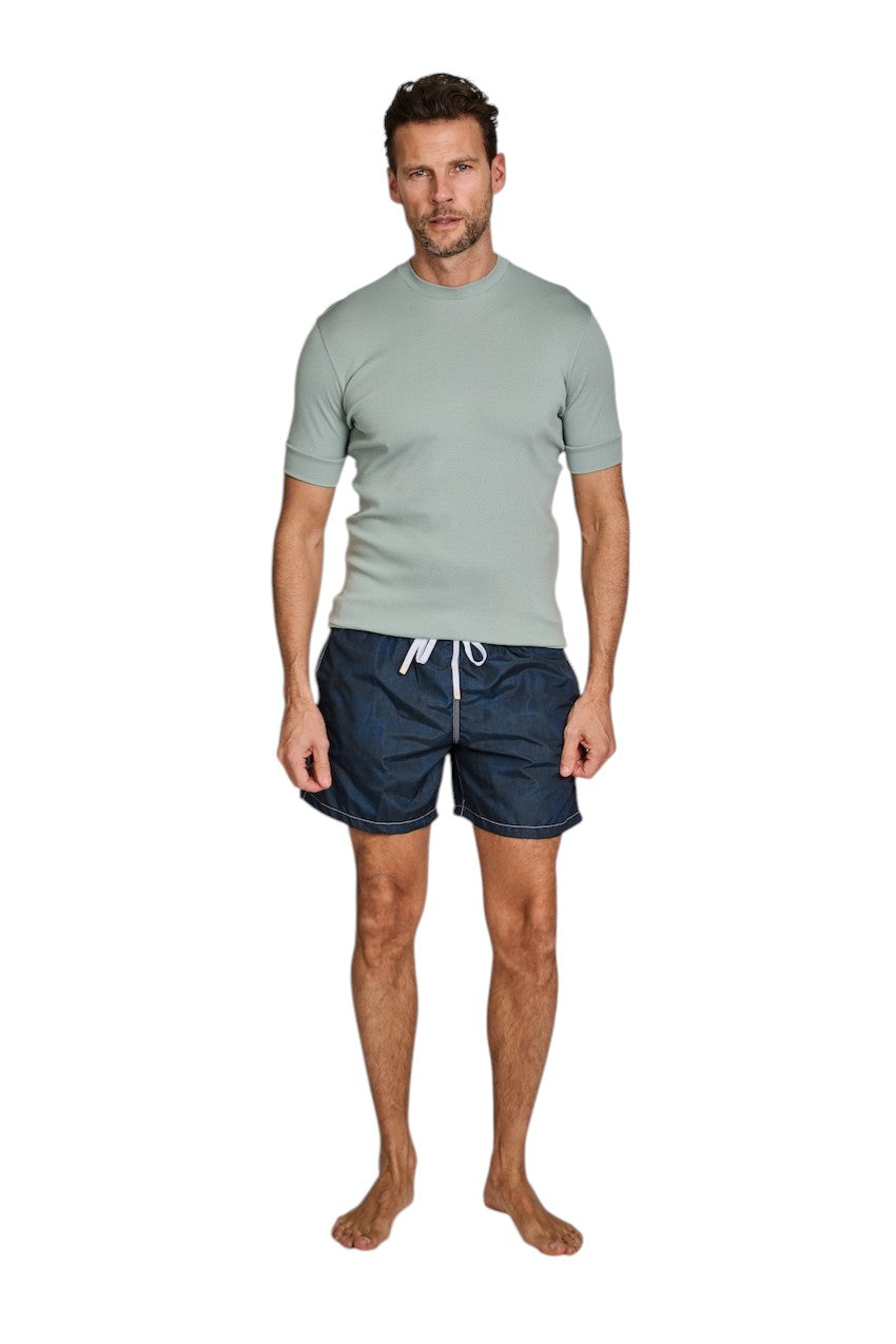 Stefan Brandt t-shirt korte mouwen heren groen Elbi B 09 199 FR30