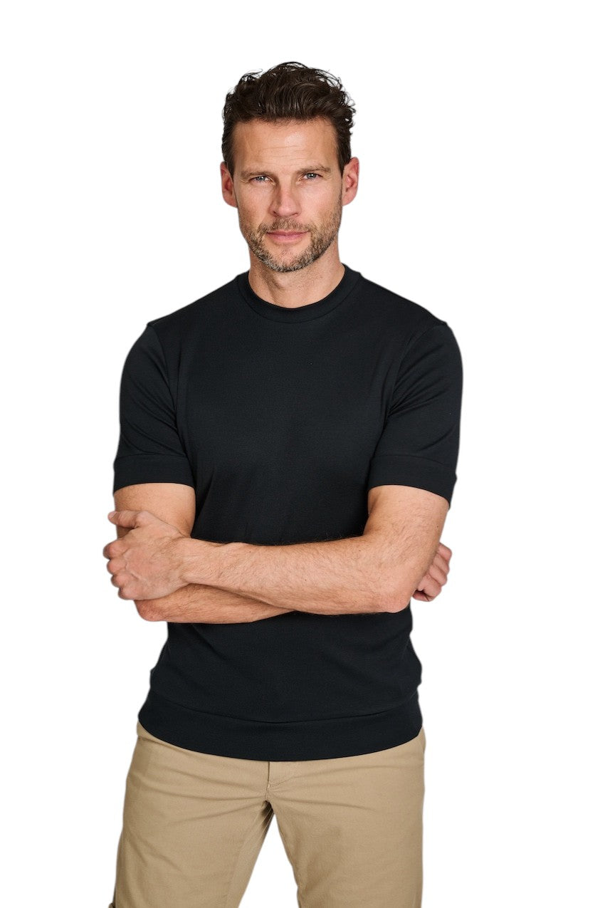 Stefan Brandt t-shirt korte mouwen heren marine Eli B ELI B 07.950 FR30