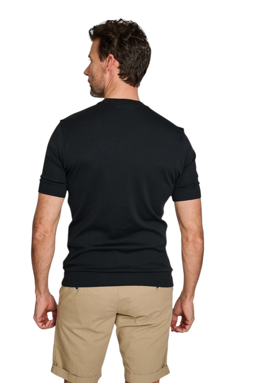 Stefan Brandt t-shirt korte mouwen heren marine Eli B ELI B 07.950 FR30