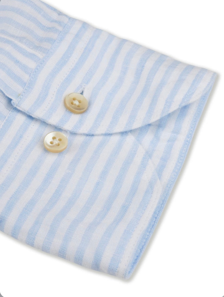 Stenstroms Men hemd lange mouwen heren licht blauw slimline 7747218787 102