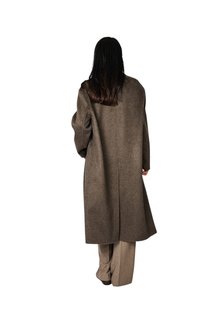 The Dynamis  Studio mantel jas dames bruin DS24F26