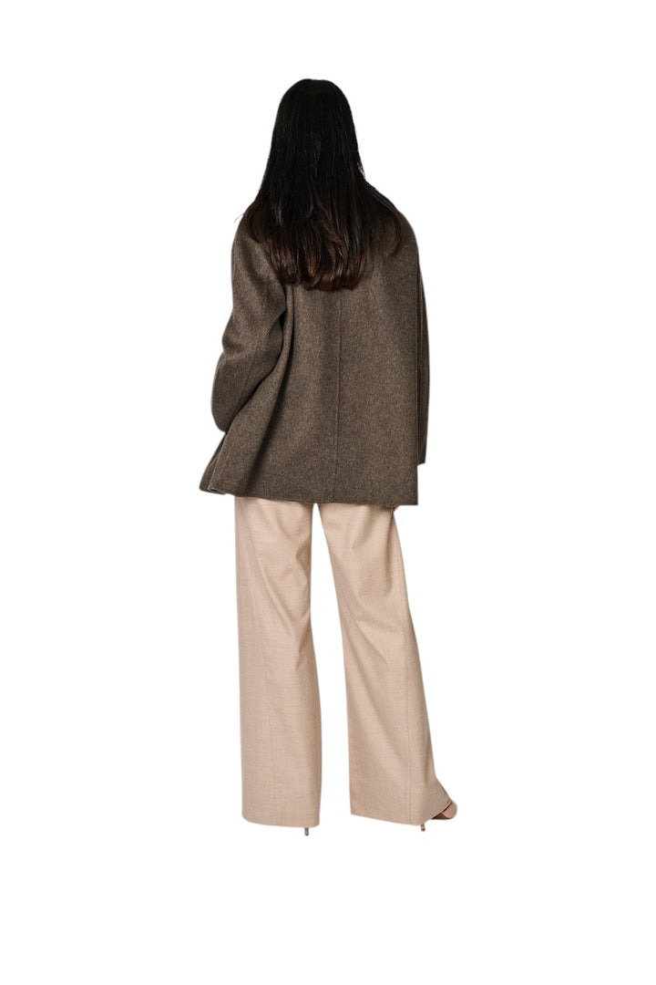 The Dynamis  Studio mantel jas dames bruin DS90F26