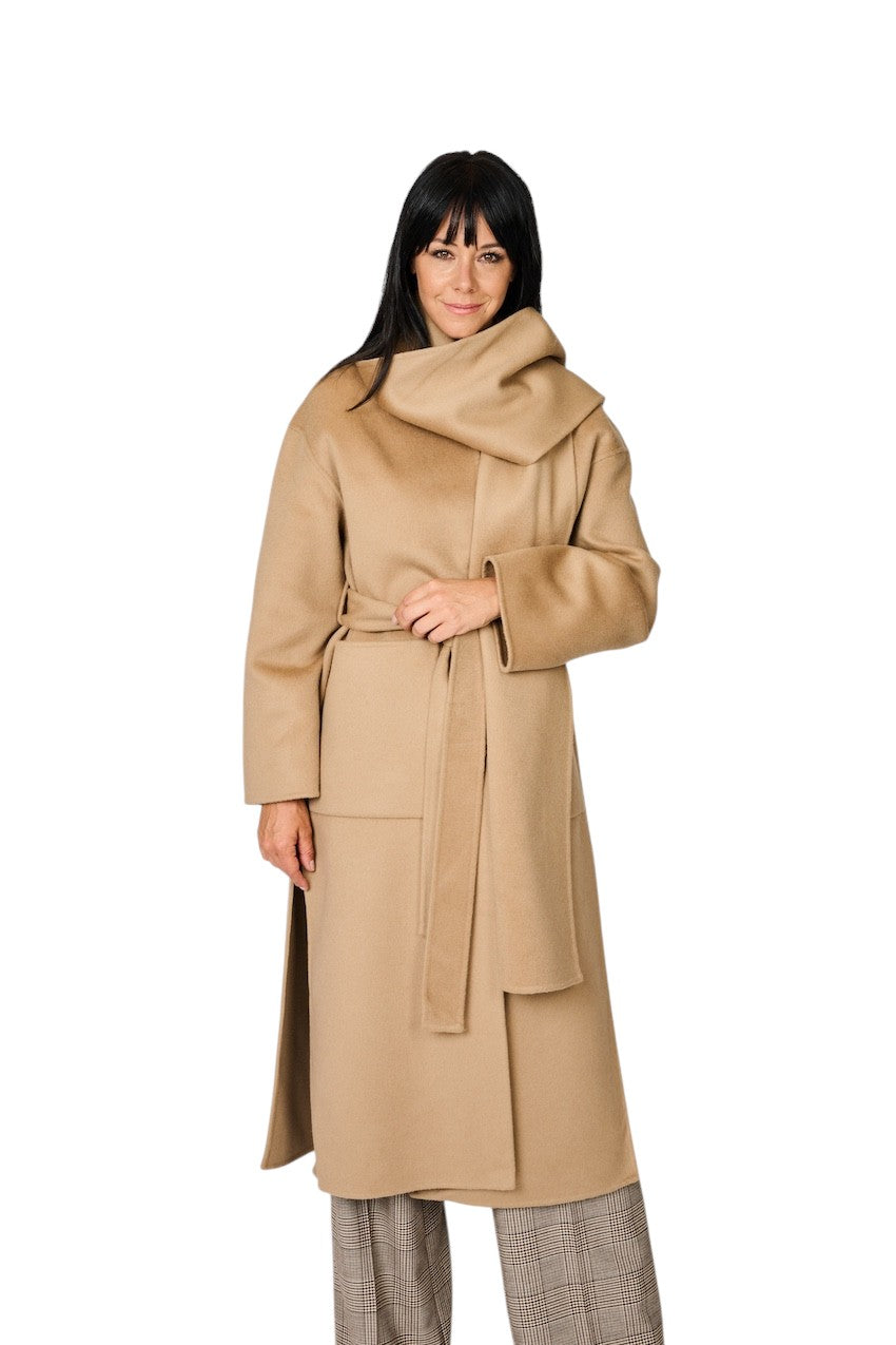 The Dynamis  Studio mantel jas dames camel DS22F26