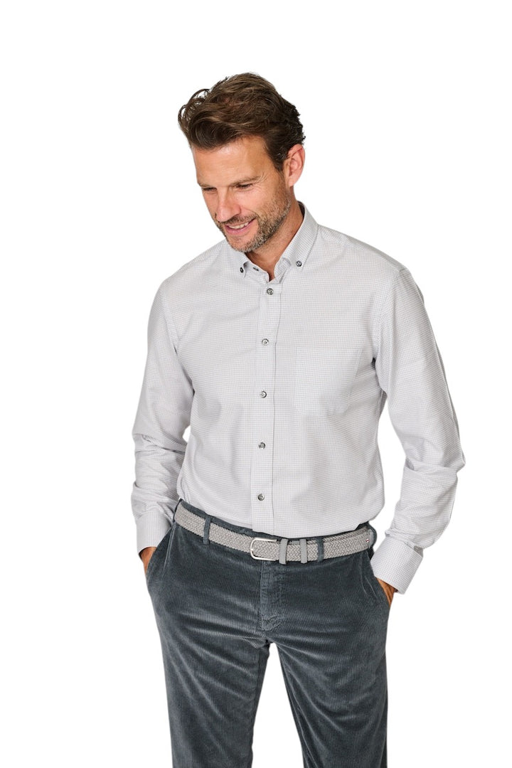 Van Laack Men hemd lange mouwen heren grijs Roy-TF 161054 721