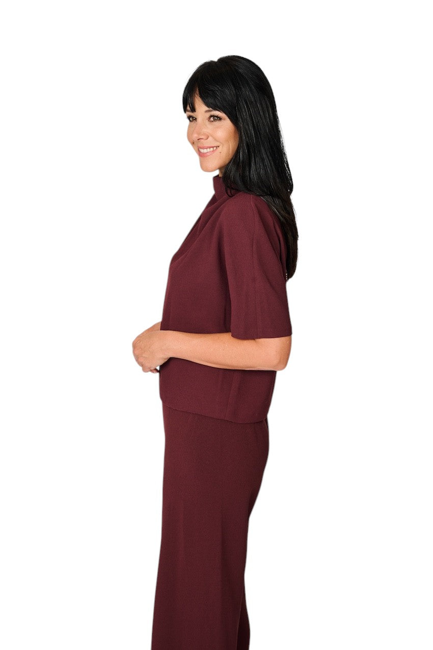 Vince blouse dames bordeaux V204313268 600