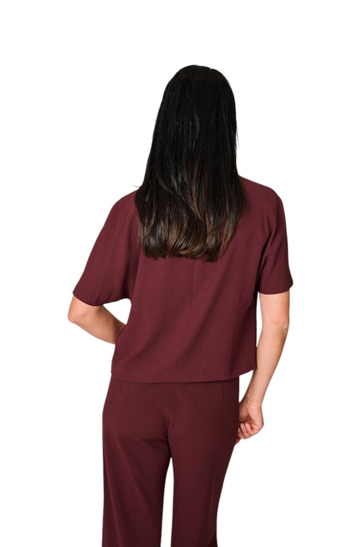 Vince blouse dames bordeaux V204313268 600