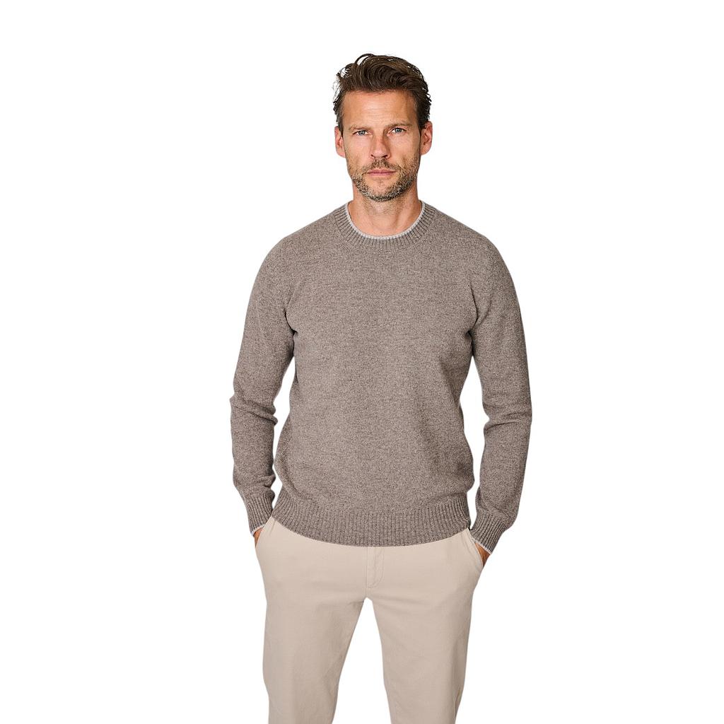 gran-sasso-men-pull-trui-ronde-hals-heren-taupe-5