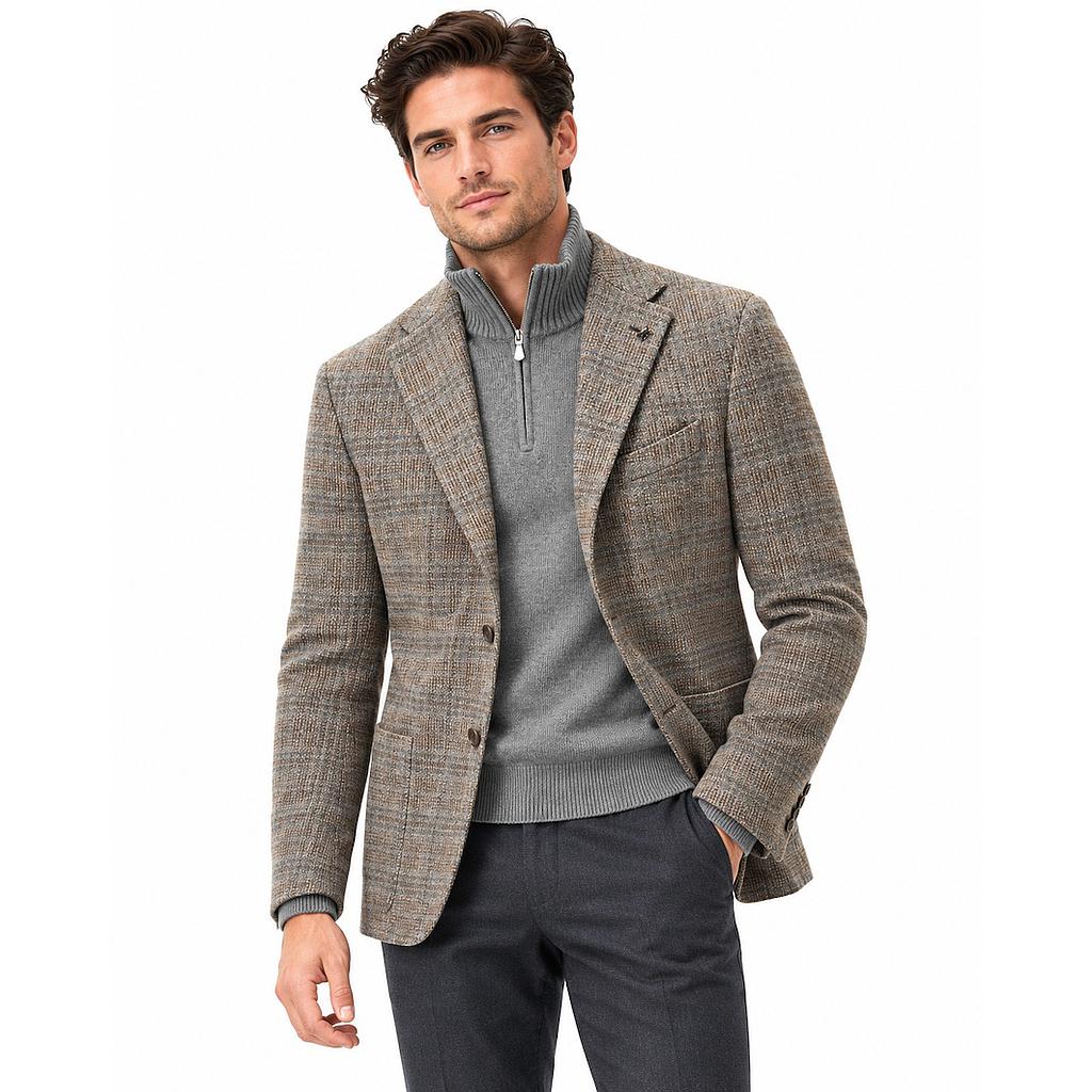 CC Collection Corneliani veste homme multicolore, vue de face sur mannequin